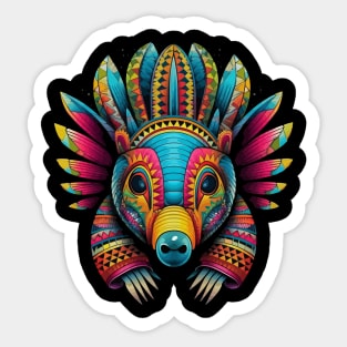 Armadillo Smiling Sticker